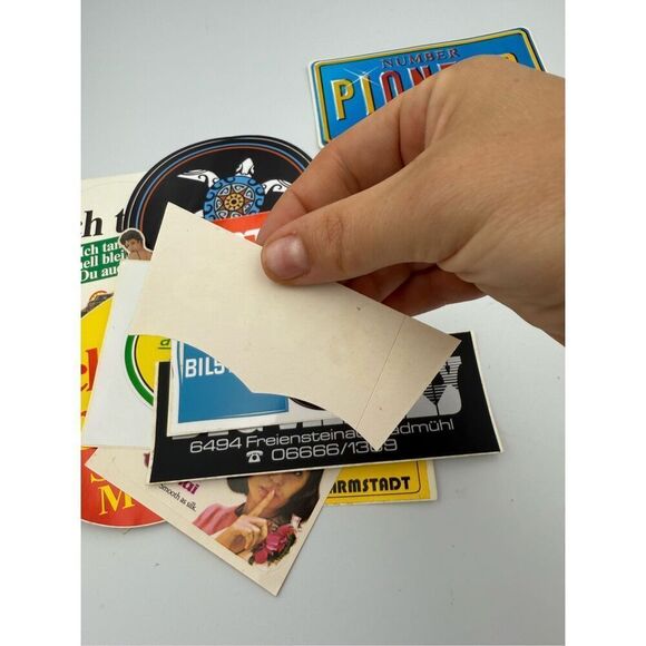 Lot of Vintage German Road Automobile Pinup Stickers - Picture 6 of 7